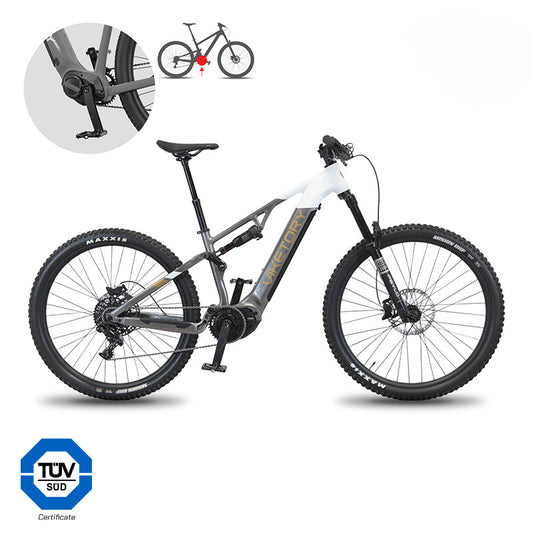 TERRAM vélo électrique VTT Gris/Blanc référence EWF742