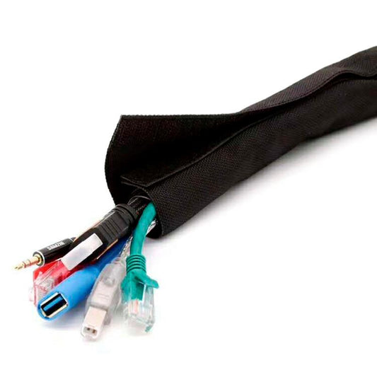 Gaine protège câbles en tissu 5M - 30mm diamètre vue 2
