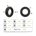 Pneu plein 10x2.50-6.5 Ninebot G30 — vue 3