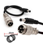 Adaptateur GX16 vers DC55x25 — vue 1