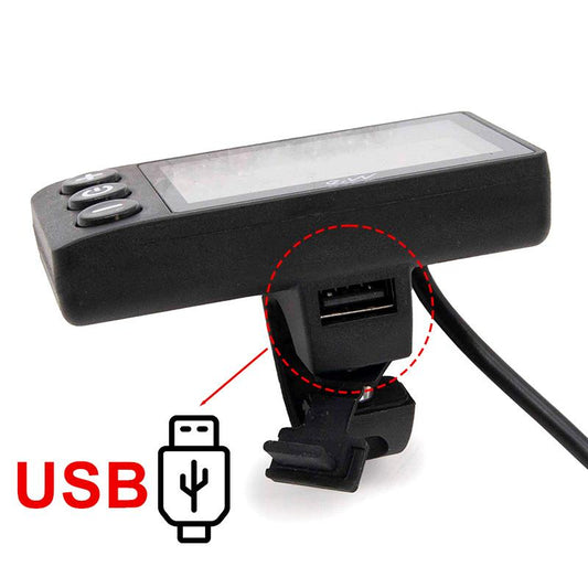 Écran S866 avec connecteur étanche - avec port USB [Ewheel] vue 2