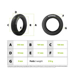 Pneu 10x2.125-6.5 tubeless Ninebot F — vue 3