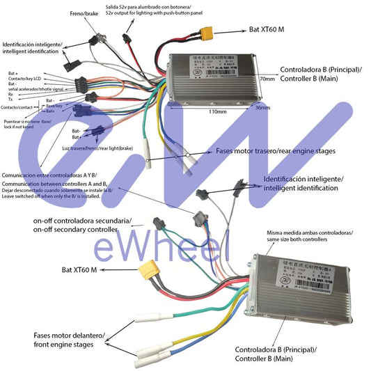 Contrôleur 52V 35A 35A 1500W-B LCD JP [J&P] vue 2