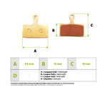 Plaquettes de frein metalliques Shimano G03S — vue 4