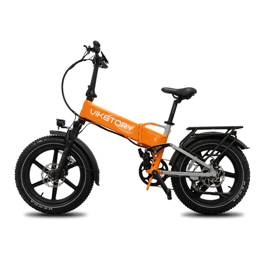 BRAVE vélo électrique FATBIKE Pliable Orange/Gris vue 2