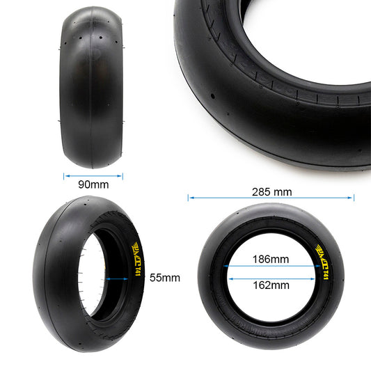 Pneu tubeless radial 90/65R6.5"- T41 slick [PMT]  vue 2