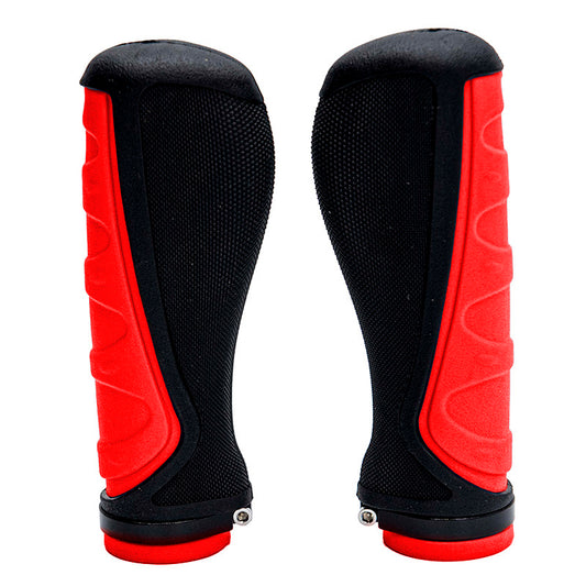 Poignées ergonomiques en silicone avec serrure rouge - 2 Pièces référence 8642-43