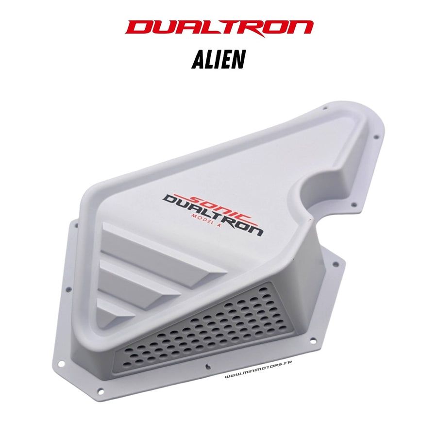 Cache droit de boîtier de colonne de direction blanc Dualtron Alien