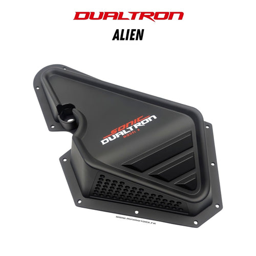 Cache gauche de boîtier de colonne de direction noir Dualtron Alien