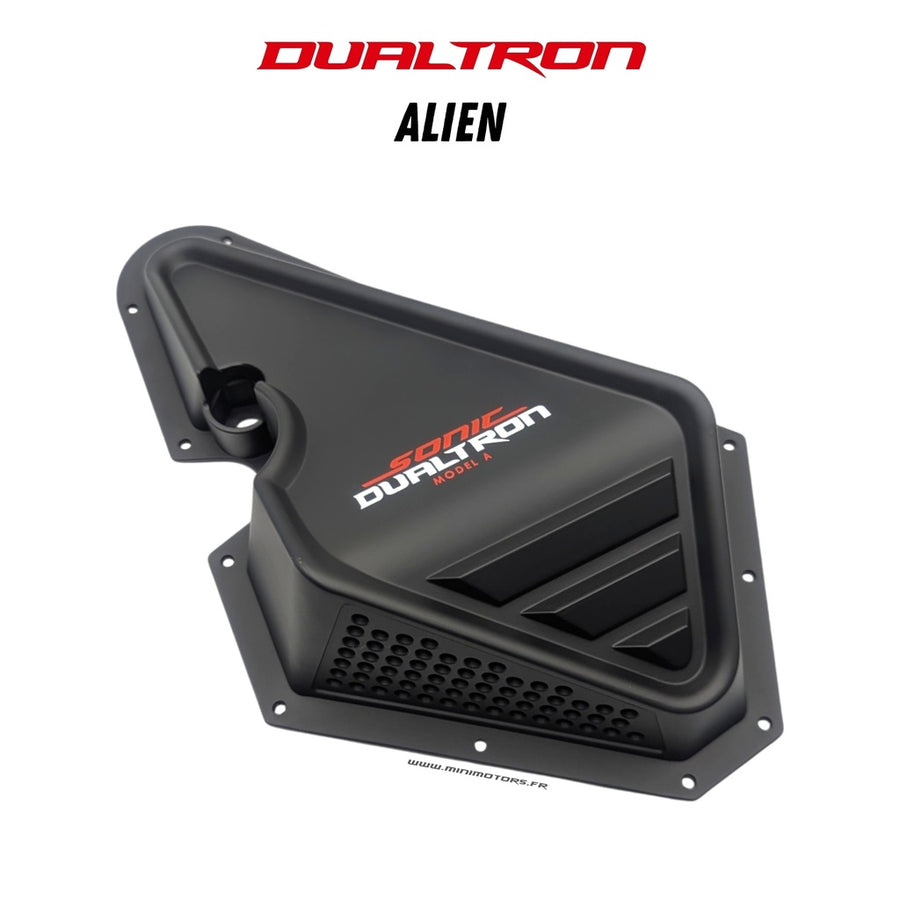 Cache gauche de boîtier de colonne de direction noir Dualtron Alien