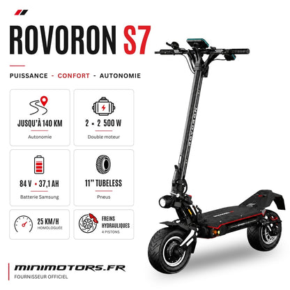 Trottinette électrique Rovoron S7 84V 37Ah