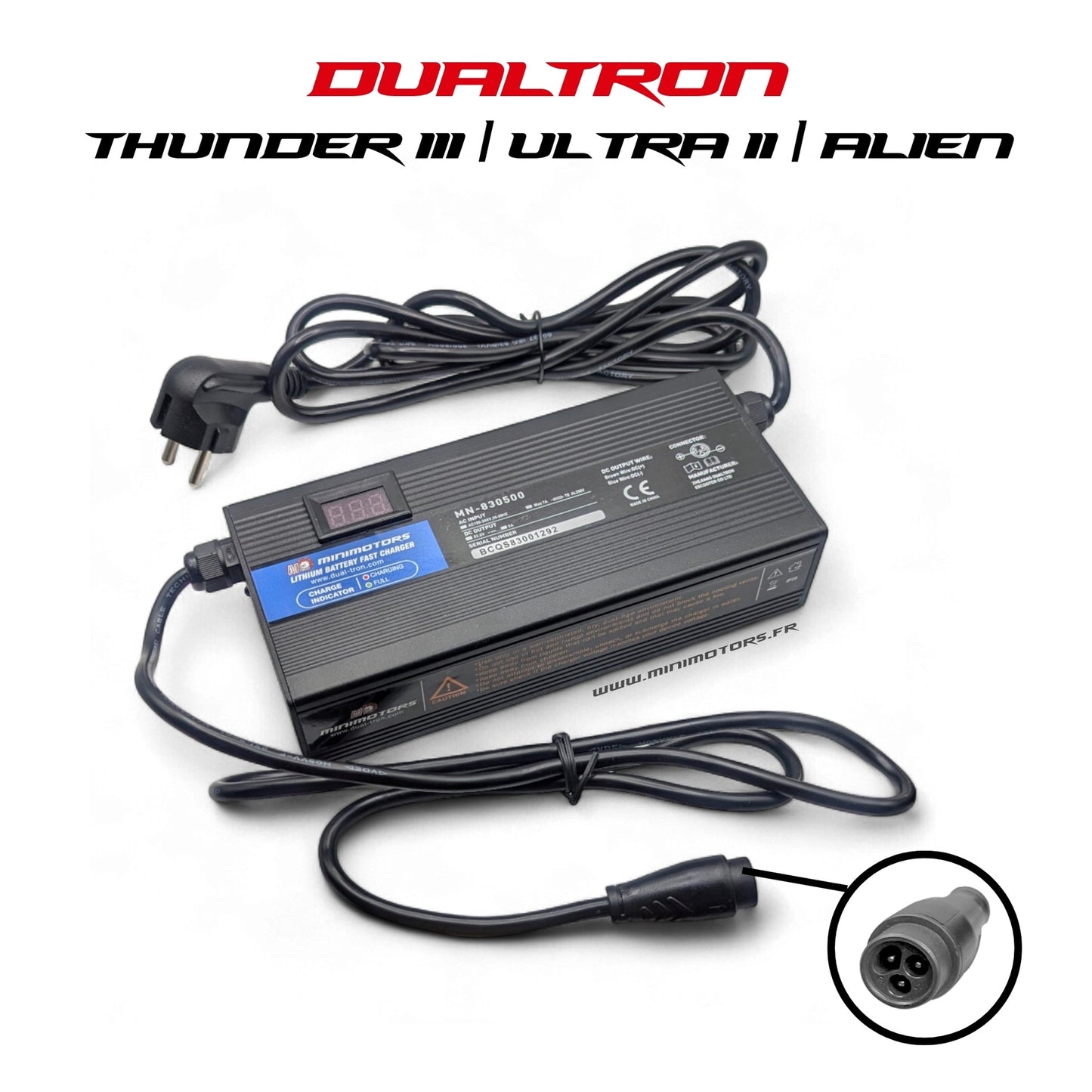 Chargeur rapide 83V Dualtron Alien Thunder 3 Ultra 2 Storm