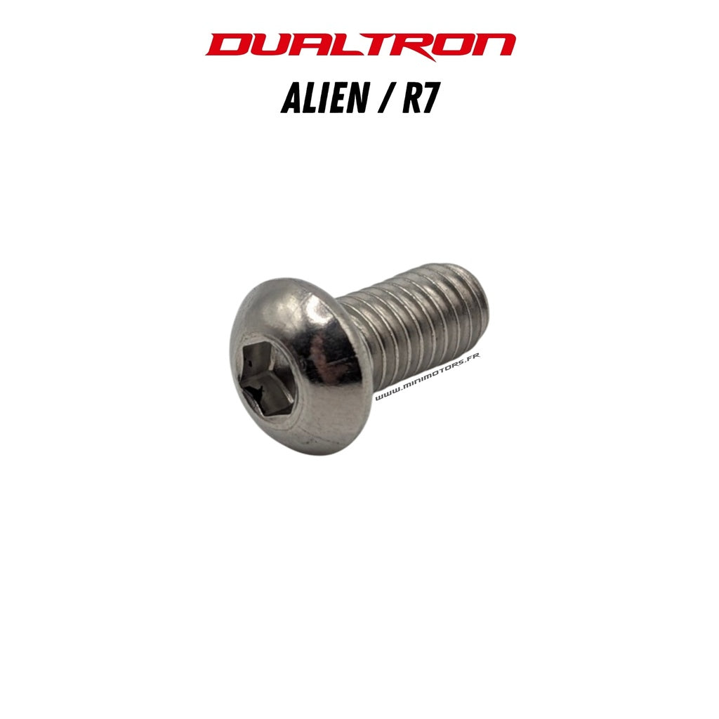 Vis rondes M6x12 de fixation de phare Dualtron Alien, Rovoron R7 et R5 référence DLT01862